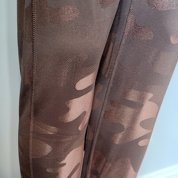 Sommer Ray Rose Gold Metallic Camo Leggings - Picture 2 of 9